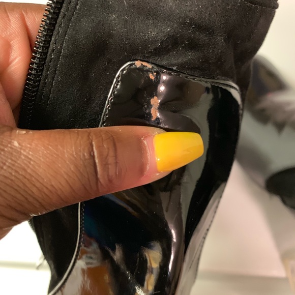 *SOLD*Patten leather Boots - Picture 5 of 5